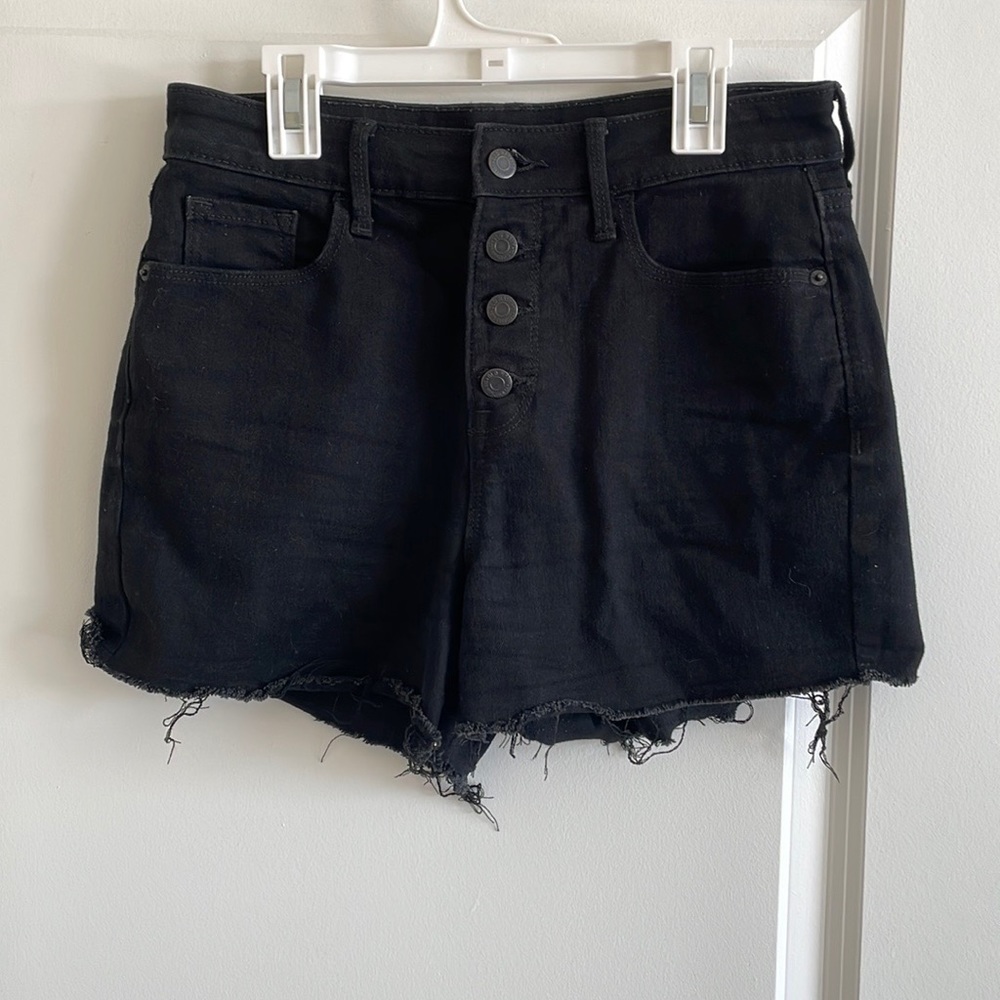 High rise jean shorts